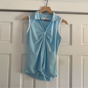 Pebble Beach Sky Blue Sleeveless Top